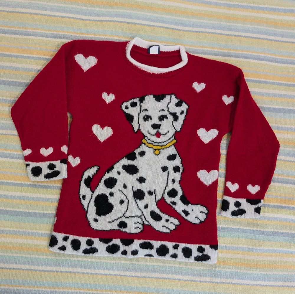 PRICE DROP ⬇️  Vintage Young Classics Dalmatian Sweater